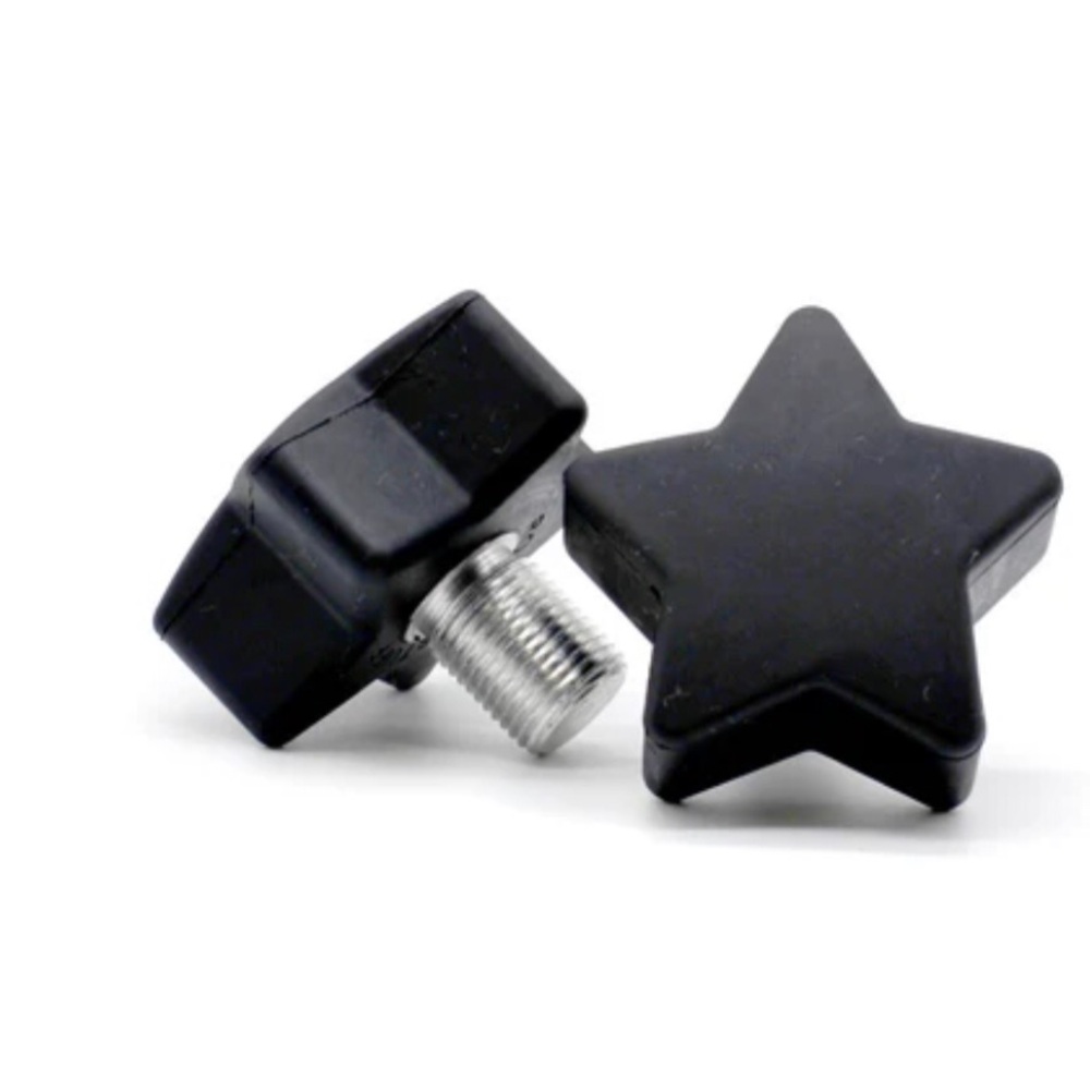 Twinkle Toes Roller Skate Toe Stops - New - Black Star